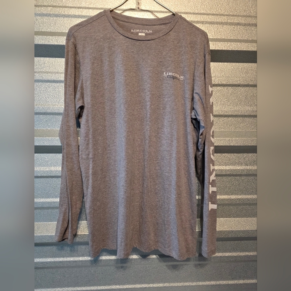 Lincoln Gray Long Sleeve Men's Shirt - Picture 1 of 3